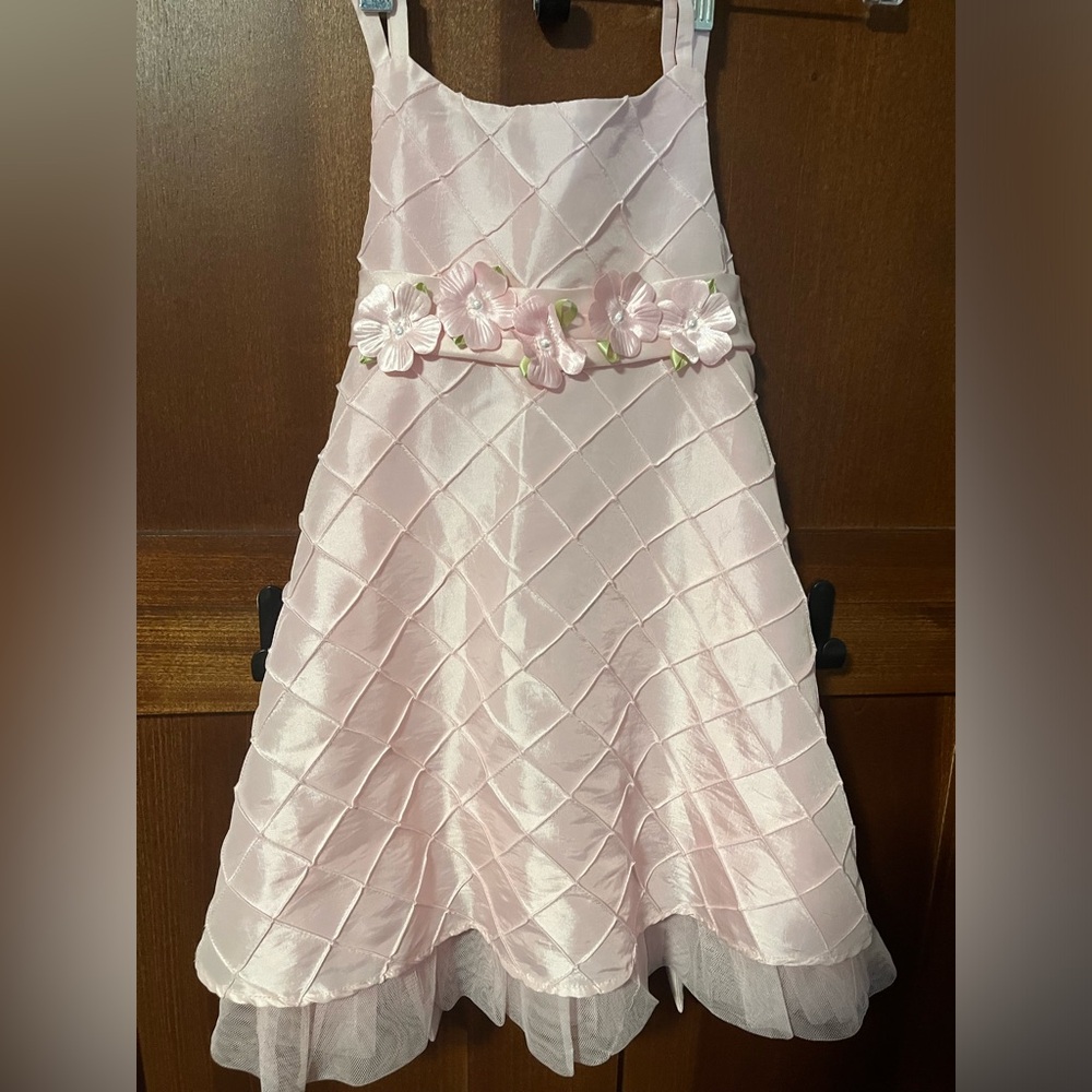 💍Flower Girl Dress💍Children’s Place Taffeta Tulle Waist Dress - Picture 2 of 15